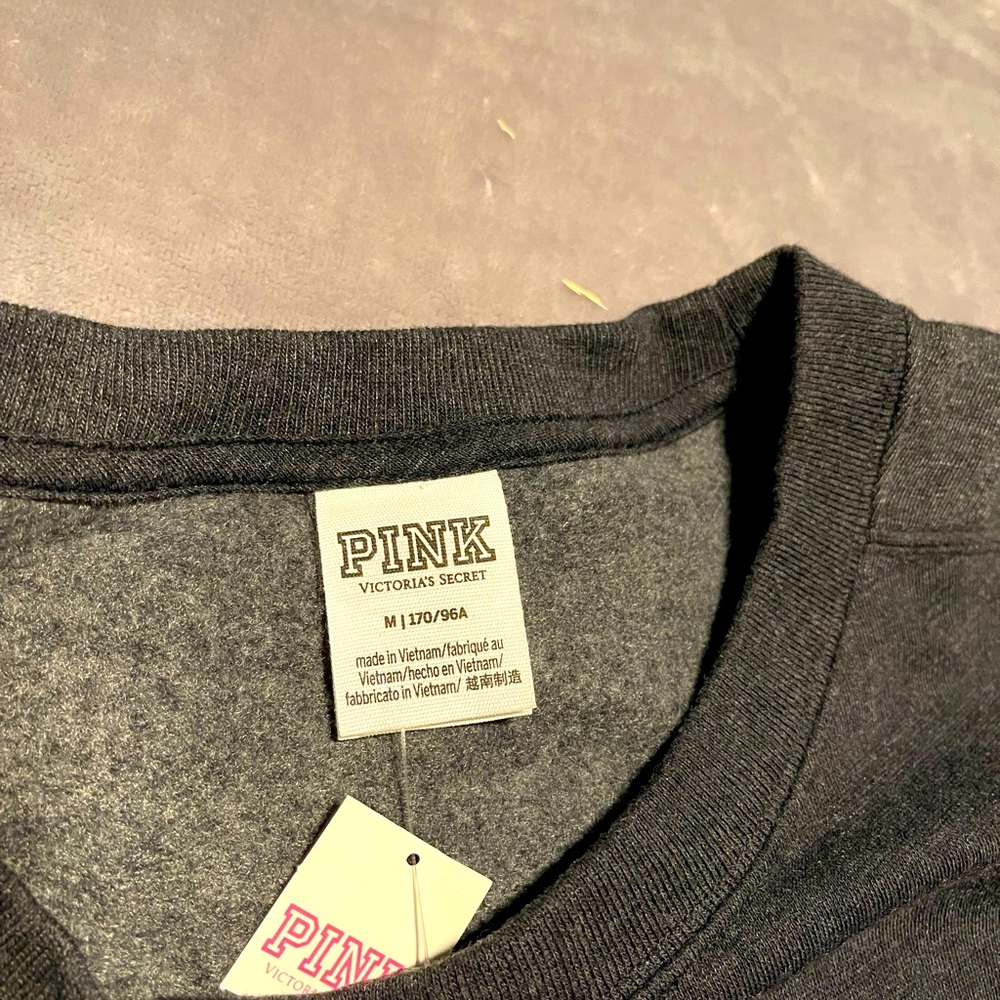 Victoria Secret PINK sweater Size: medium color: gray - Picture 3 of 3